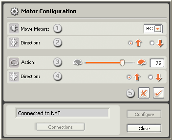 Image of the Remote Control configuration dialog