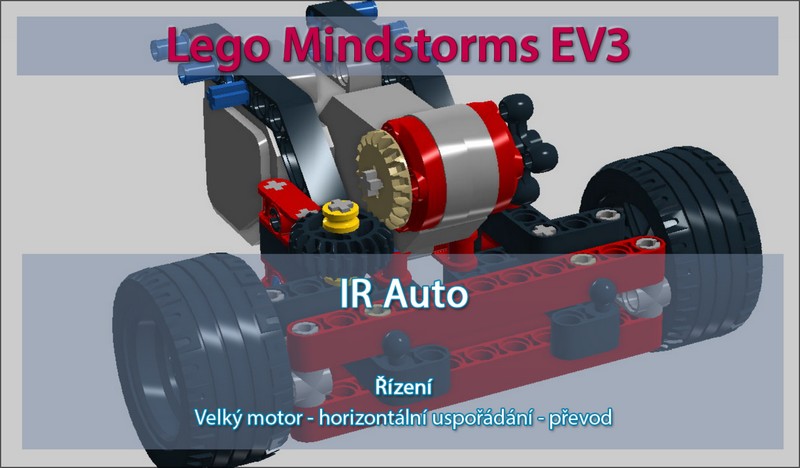 EV3 - Řízení - horizontální velký motor - převod